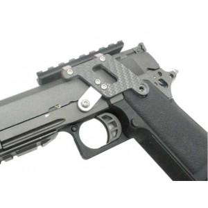 5KU карбоновый кронштейн для оптики for Hi-Capa airsoft pistols - silver GB-281-S